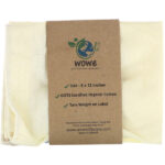 Comprar wowe, certified organic cotton muslin bag, 1 bag, 8 in x 12 in preço no brasil detergentes lar lavanderia limpeza marcas a-z molly's suds suplemento importado loja 7 online promoção -