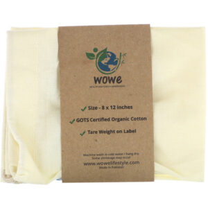 Comprar wowe, certified organic cotton muslin bag, 1 bag, 8 in x 12 in preço no brasil artigos domésticos bolsas ecobags lar marcas a-z sacolas de compras suplemento importado loja 17 online promoção -