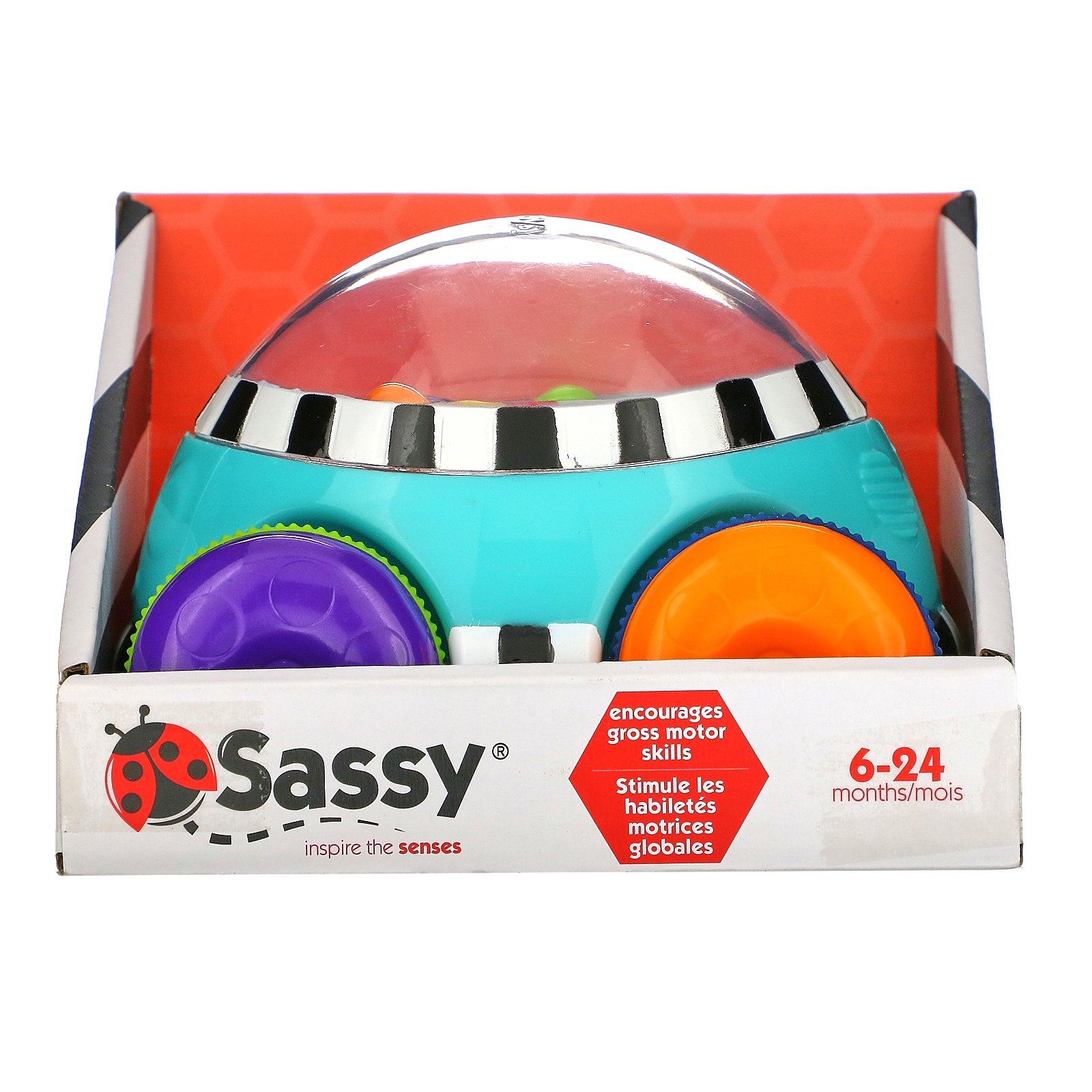Sassy, Inspire the Senses, Carro de Fricção, 6 a 24 Meses, 1 Carro - Imagem 2