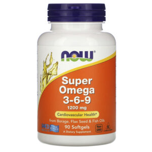 Now Foods, Super Omega 3- 6- 9, 1,200 mg, 90 Softgels