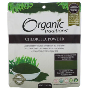 Comprar organic traditions, chlorella powder, 5. 3 oz (150 g) preço no brasil algae chlorella suplementos em oferta vitamins & supplements suplemento importado loja 147 online promoção -