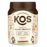 Comprar kos, organic plant protein, chocolate, 1. 3 lb (585 g) preço no brasil kos marcas a-z misturas à base de plantas nutrição esportiva proteína proteínas à base de plantas suplemento importado loja 1 online promoção -
