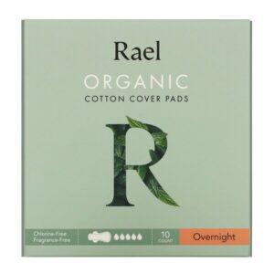 Comprar rael, organic cotton cover pads, overnight, 10 count preço no brasil absorventes cuidados pessoais & beleza suplemento importado loja 9 online promoção -