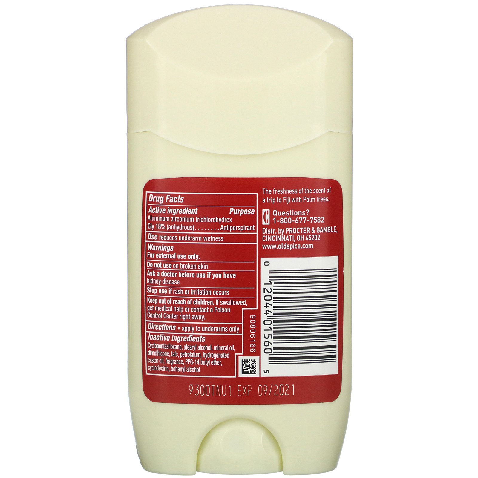 Old Spice, Fresher Collection, Anti-Perspirant & Deodorant, Fiji, 2.6 oz (73 g) - Imagem 2