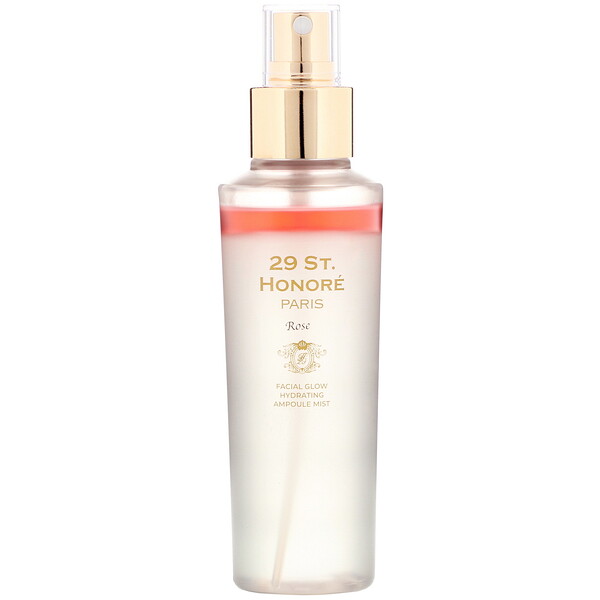 29 St. Honore, Facial Glow Hydrating Ampoule Mist, Rose, 150 ml
