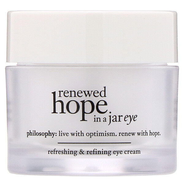 Philosophy, Renewed Hope in a Jar, creme para os olhos refrescante e refinador, 15 ml