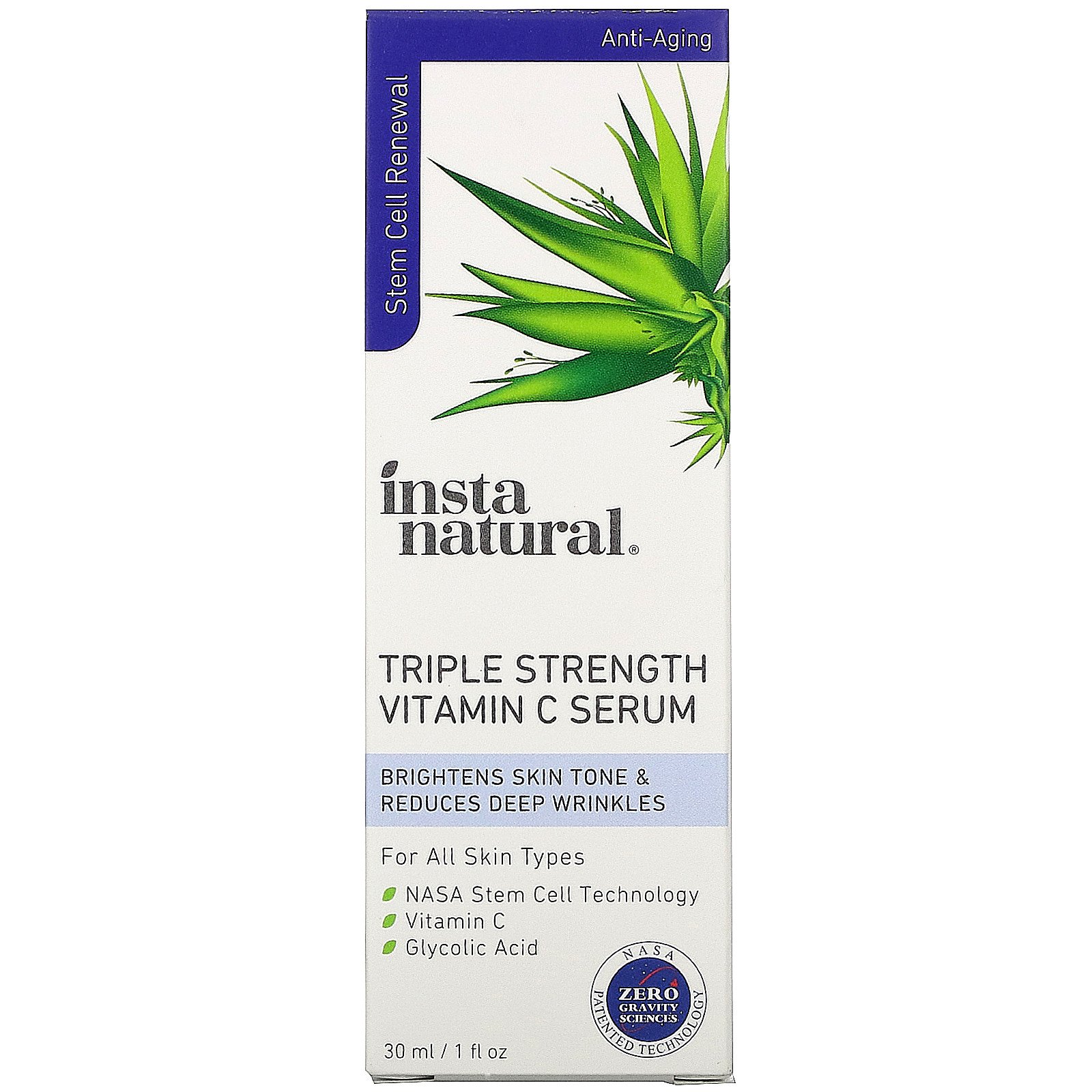 InstaNatural, Triple Strength Vitamin C Serum, Anti-Aging, 1 fl oz (30 ml) - Imagem 2