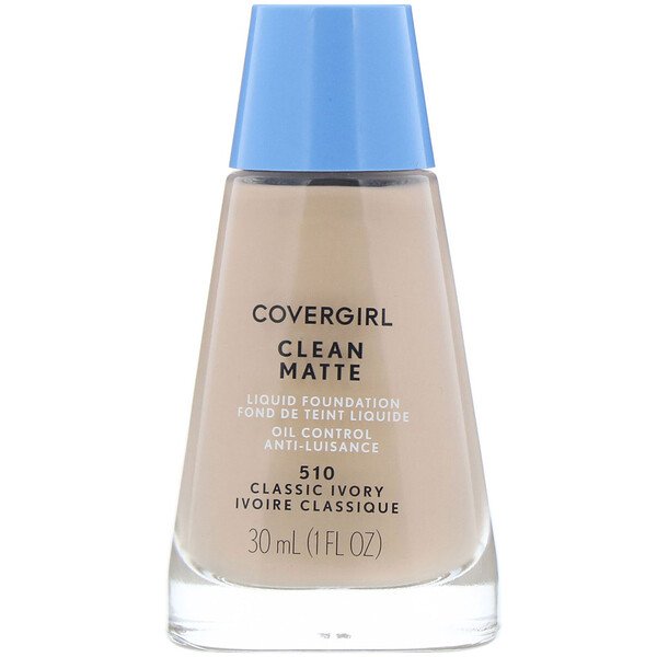 Covergirl, Base líquida Clean Matte, 510 Marfim clássico, 30 ml