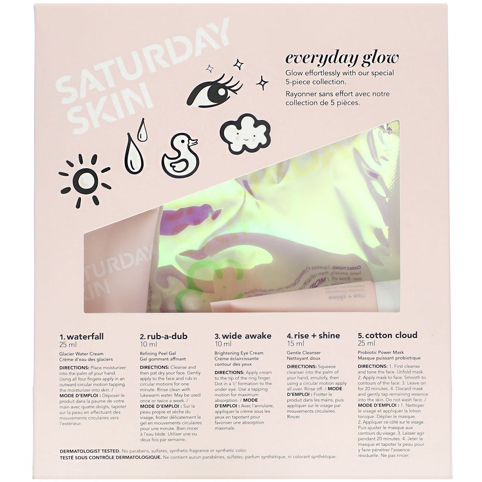 Saturday Skin, Everyday Glow, 5 Piece Set - Imagem 2