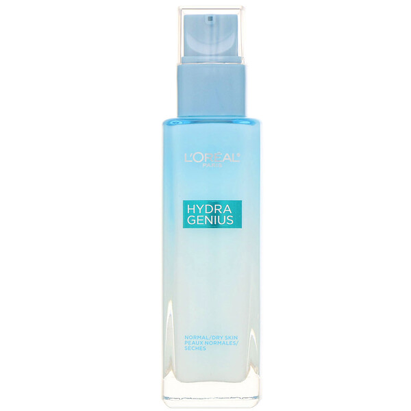 L'Oreal, Hydra Genius, hidratante líquido de cuidados diários Glow, pele normal a seca, 90 ml