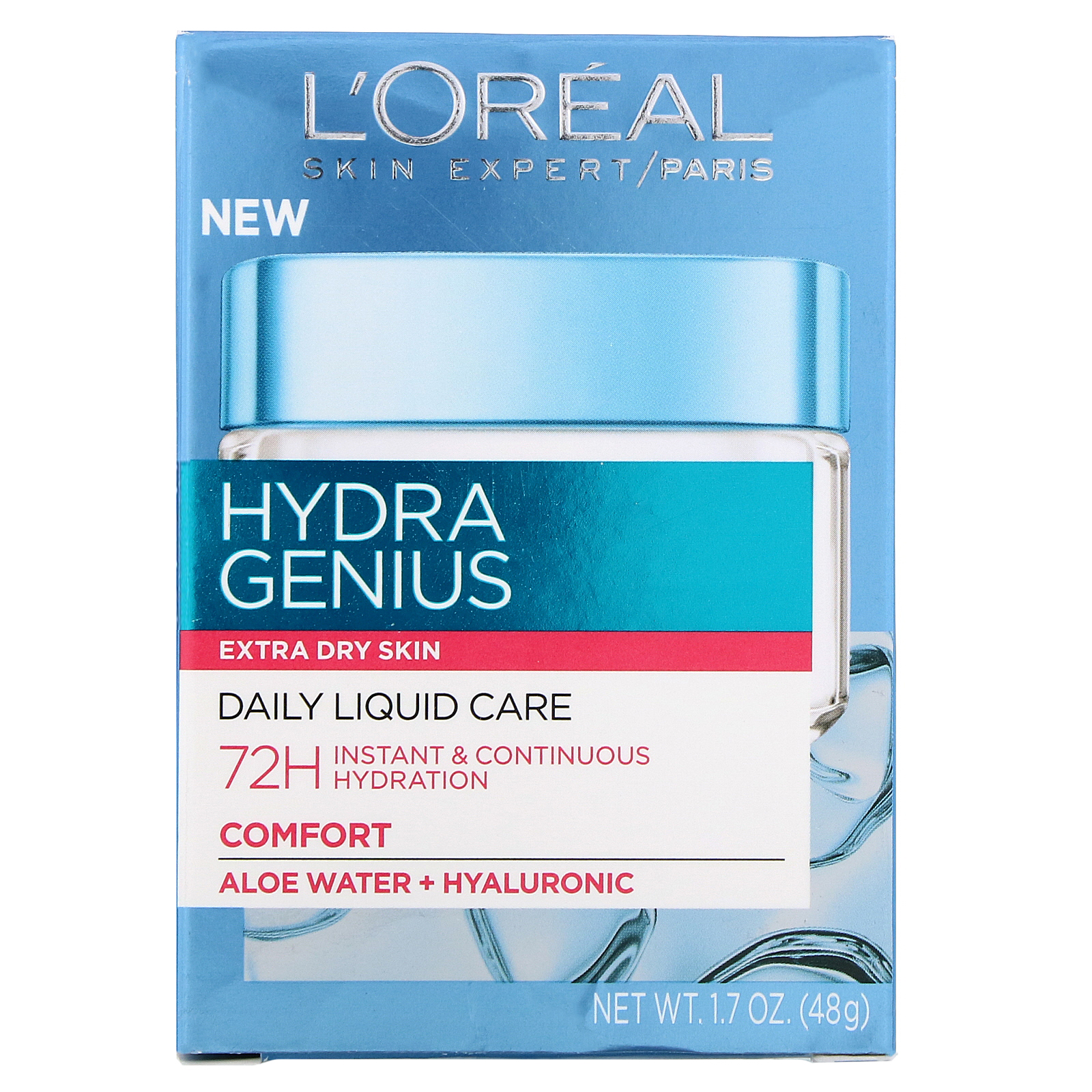 L'Oreal, Hydra Genius, líquido de cuidados diários Comfort, pele extrasseca, 48 g - Imagem 2