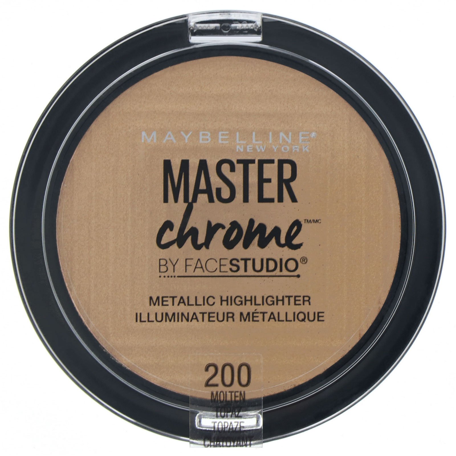 Maybelline, Master Chrome, iluminador metálico, Molten Topaz 200, 6,7 g - Imagem 2