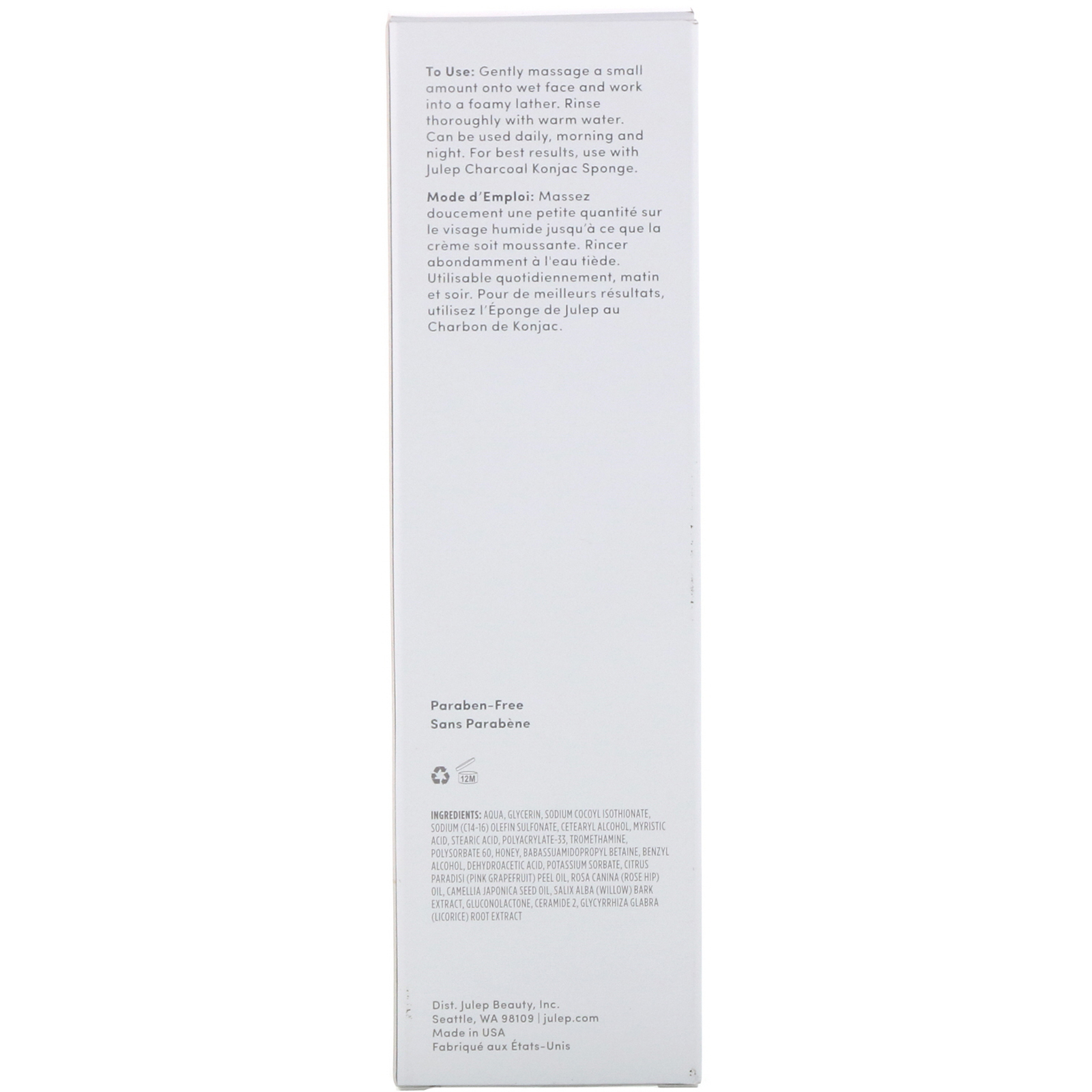 Julep, Love your Bare Face, Espuma cremosa de limpeza revitalizadora, 118 ml - Imagem 3