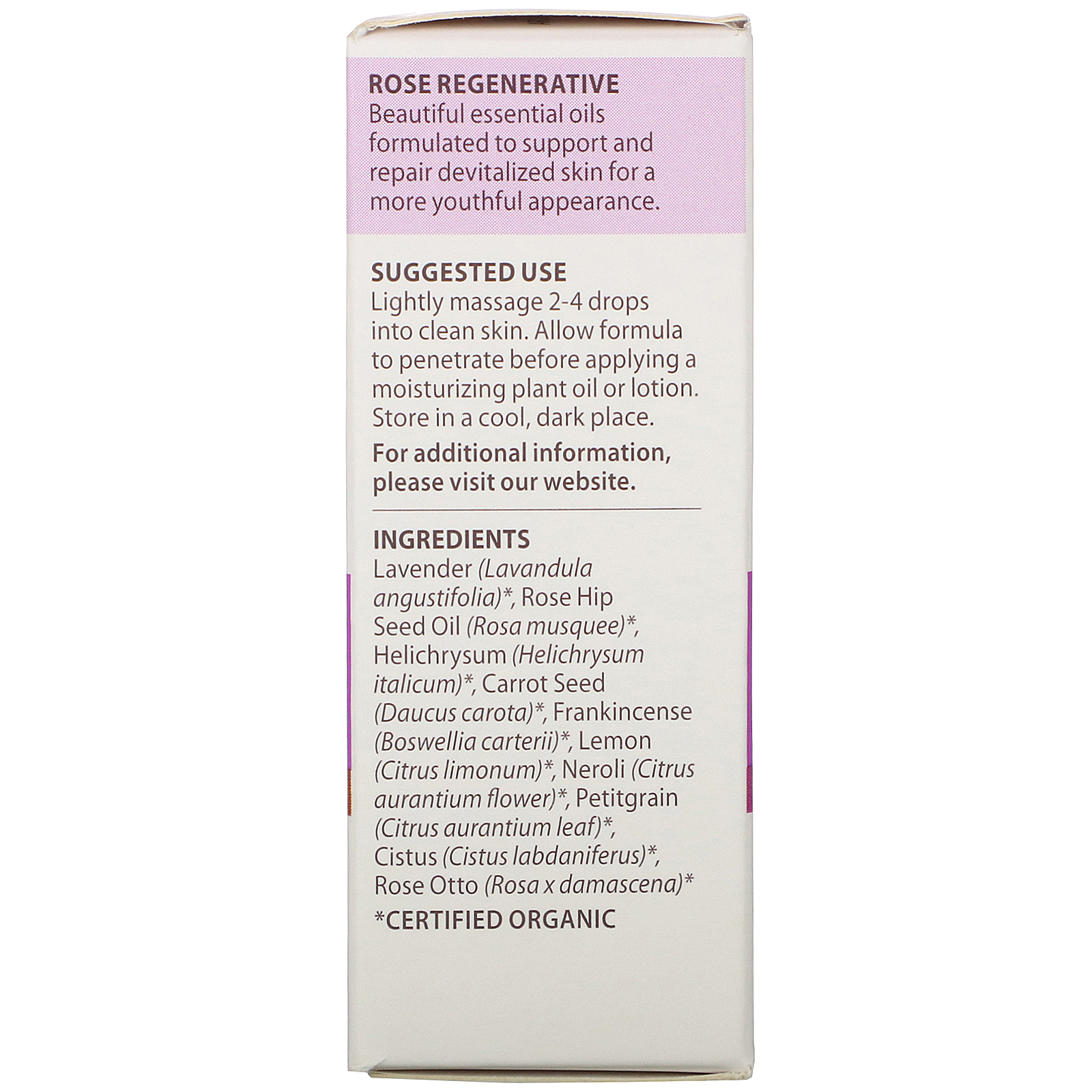 Pranarom, Essential Oil, Rose Regenerative Facial Oil, .17 fl oz (5 ml) - Imagem 3