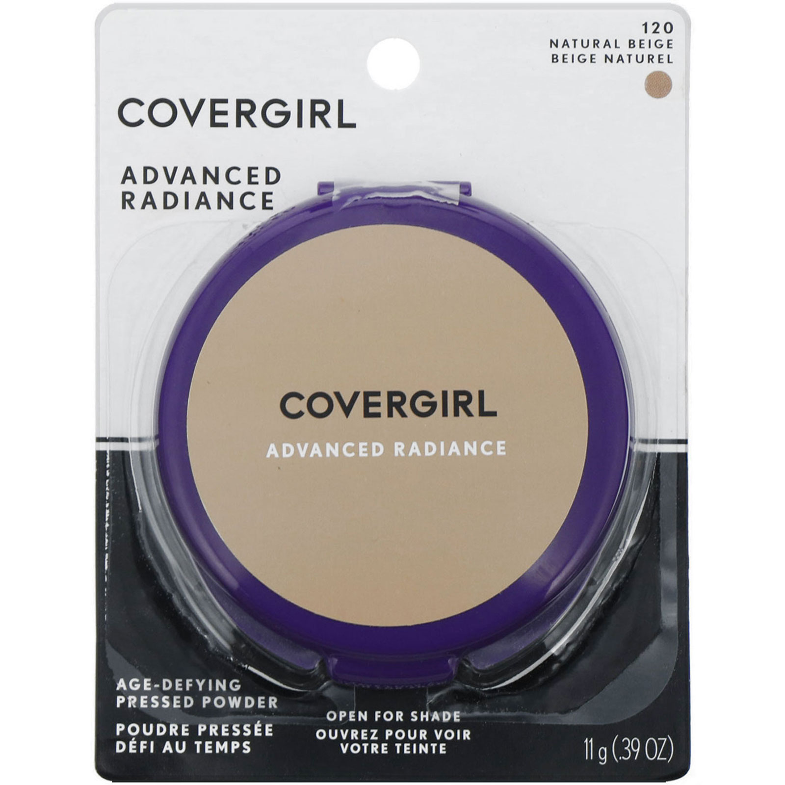 Covergirl, Advanced Radiance, Anti-idade, Pó compacto, 120 Bege natural, 11 g - Imagem 2