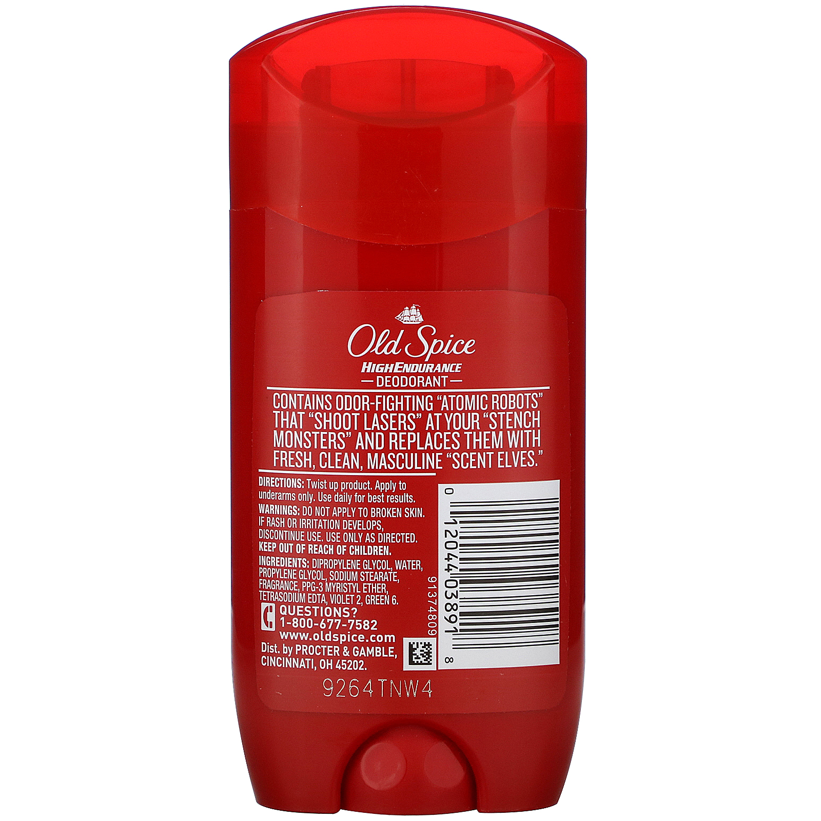 Old Spice, High Endurance, Deodorant, Pure Sport, 3 oz (85 g) - Imagem 2
