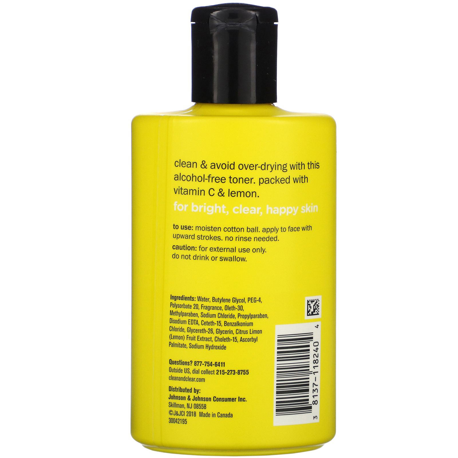 Clean & Clear, Lemon Juice Toner, 7.5 fl oz (222 ml) - Imagem 2