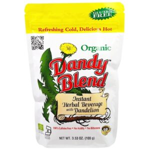 Comprar dandy blend, chá orgânico instantâneo com dente-de-leão, sem cafeína 100g preço no brasil alimentos & lanches café suplemento importado loja 209 online promoção -