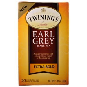 Comprar twinings, chá preto, earl grey, extra bold, 20 sachês, 40g preço no brasil chá preto chás e café suplemento importado loja 59 online promoção -