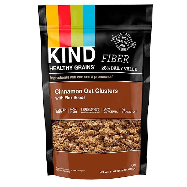KIND Bars, Cereais Saudáveis, Aveia e Canela com Sementes de Linhaça, 11 oz (312 g)