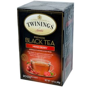 Comprar twinings, chá preto prémio , mistura de bagas, 20 sacos de chá, 1,41 onça (40 g) preço no brasil chá preto chás e café suplemento importado loja 33 online promoção -