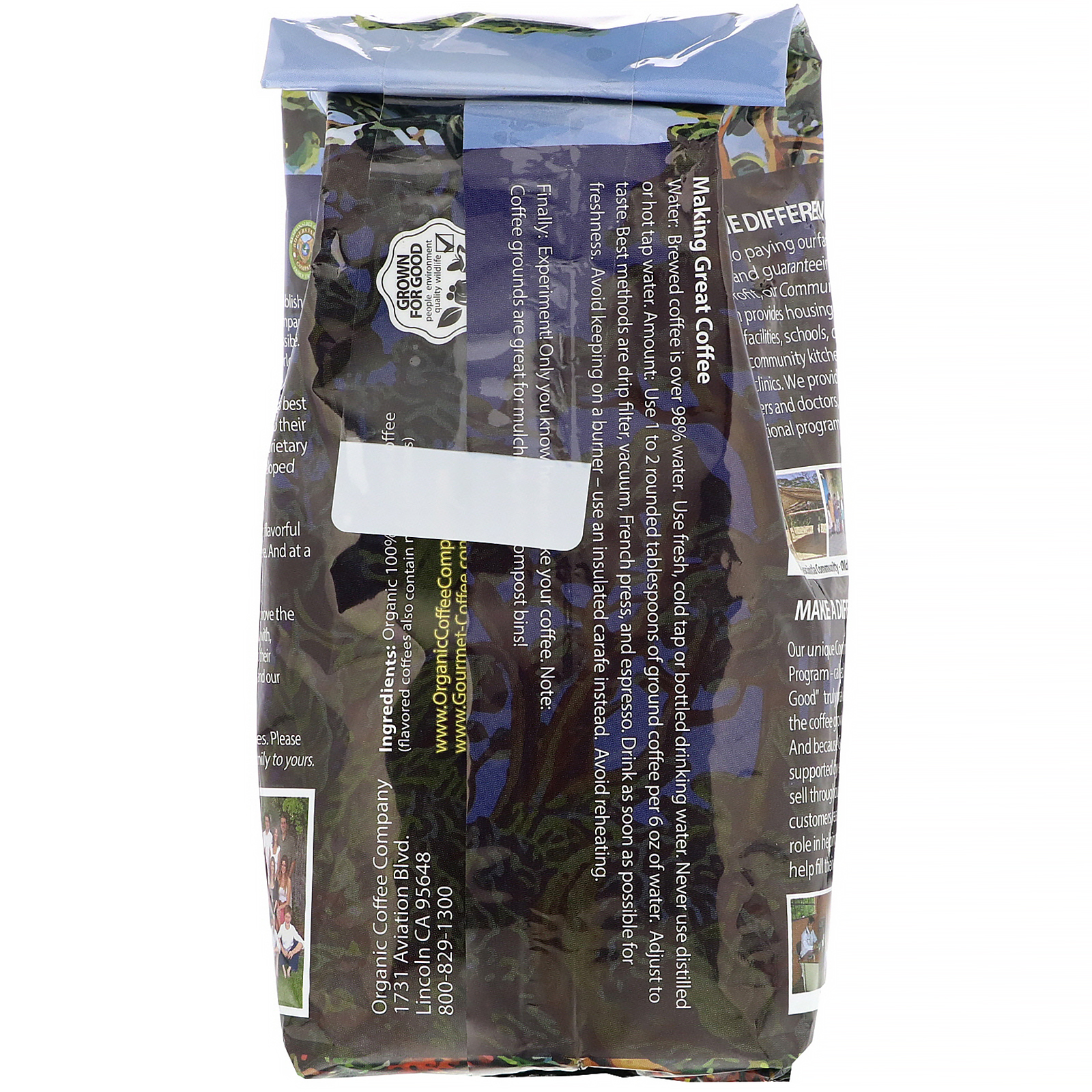 Organic Coffee Co., Avelã, Moída, 340 g (12 oz) - Imagem 2