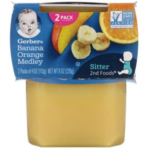 Comprar gerber, banana orange medley, 2 packs, 4 oz (113 g) each preço no brasil alimentação de bebês e crianças cereais frios para bebês cereais frios, bebê cereais quentes para bebês cereais quentes, bebês crianças & bebês gerber marcas a-z suplemento importado loja 33 online promoção -