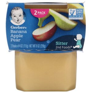 Comprar gerber, banana, apple, pear, 2 packs, 4 oz (113 g) each preço no brasil alimentação de bebês e crianças cereais frios para bebês cereais frios, bebê cereais quentes para bebês cereais quentes, bebês crianças & bebês gerber marcas a-z suplemento importado loja 31 online promoção -