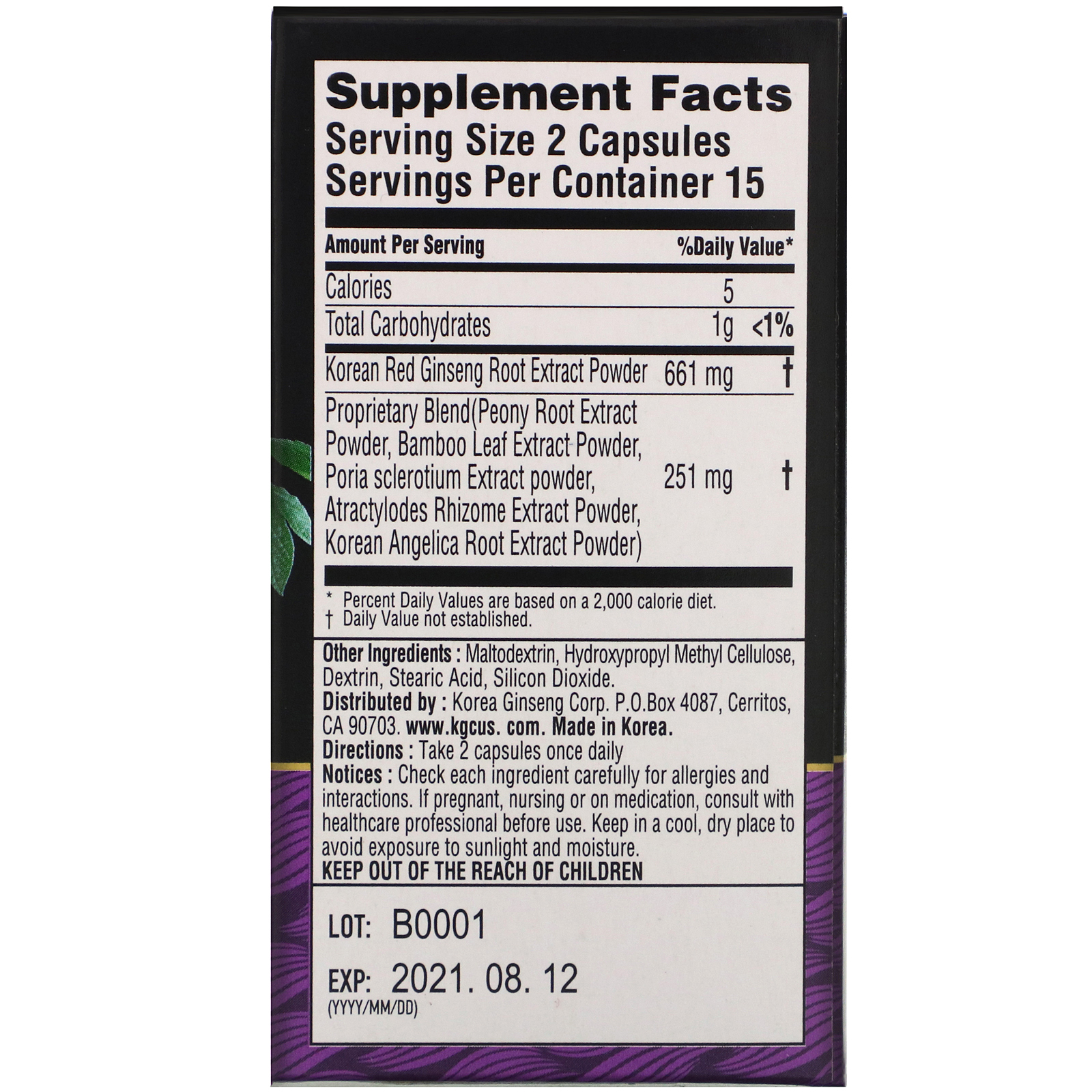 Cheong Kwan Jang, Koreselect, Balance, 30 Veggie Capsules - Imagem 2