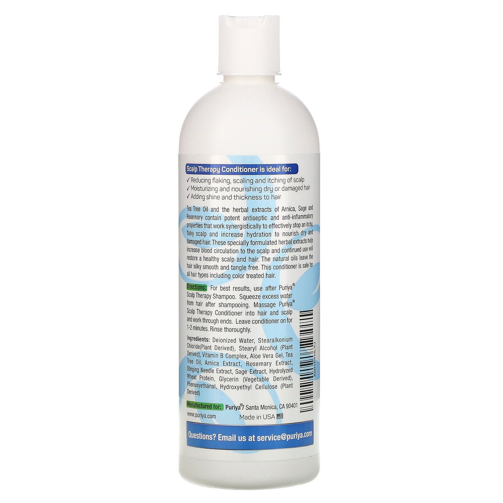 Puriya, Scalp Therapy Conditioner, For All Hair Types, 16 fl oz (473 ml) - Imagem 2