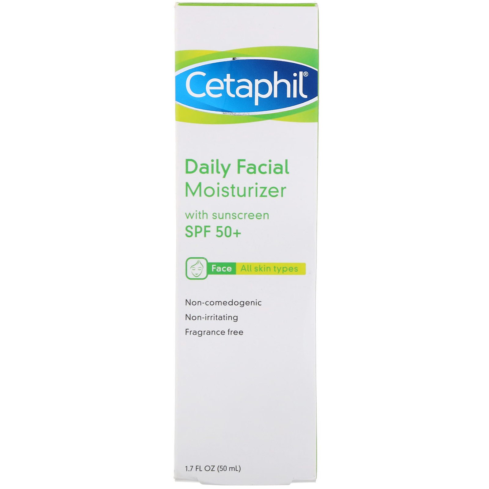 Cetaphil, Hidratante facial diário, FPS 50+, 50 ml - Imagem 2