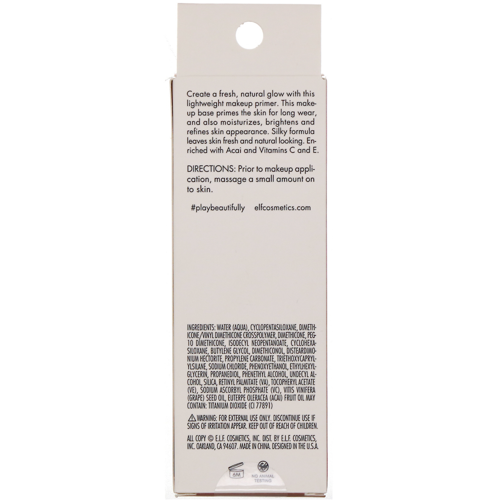 E.L.F., Beautifully Bare, Primer para Maquiagem Matte Luminoso, 28,5 ml (0,96 fl oz) - Imagem 3