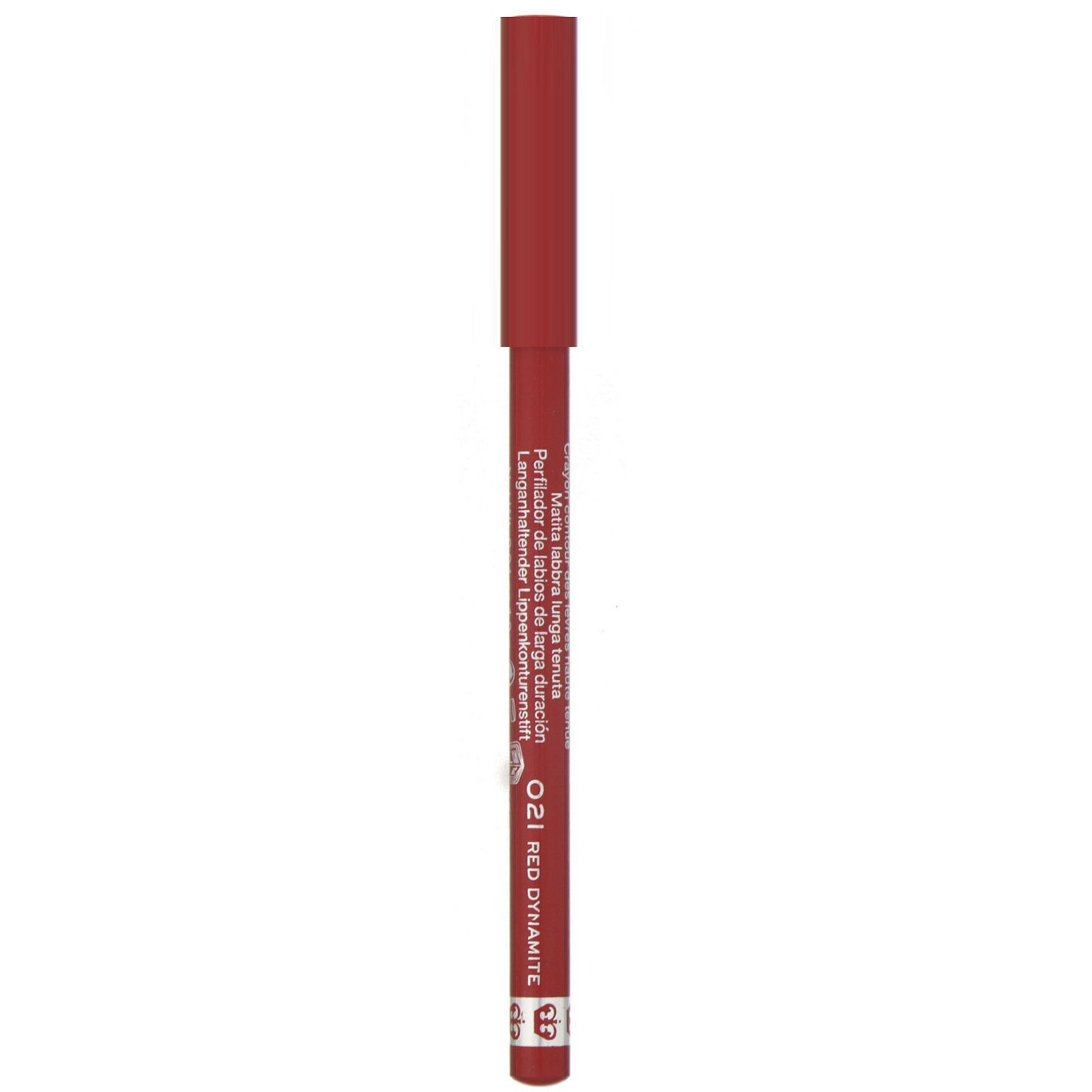 Rimmel London, Lasting Finish 1000 Kisses Stay On Lip contouring Pencil, 021 Red Dynamite, .04 oz (1.2 g) - Imagem 2