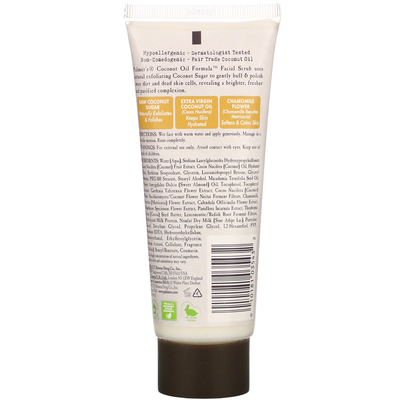 Palmer's, Coconut Oil Formula, Coconut Sugar Facial Scrub, 3.17 oz (90 g) - Imagem 2