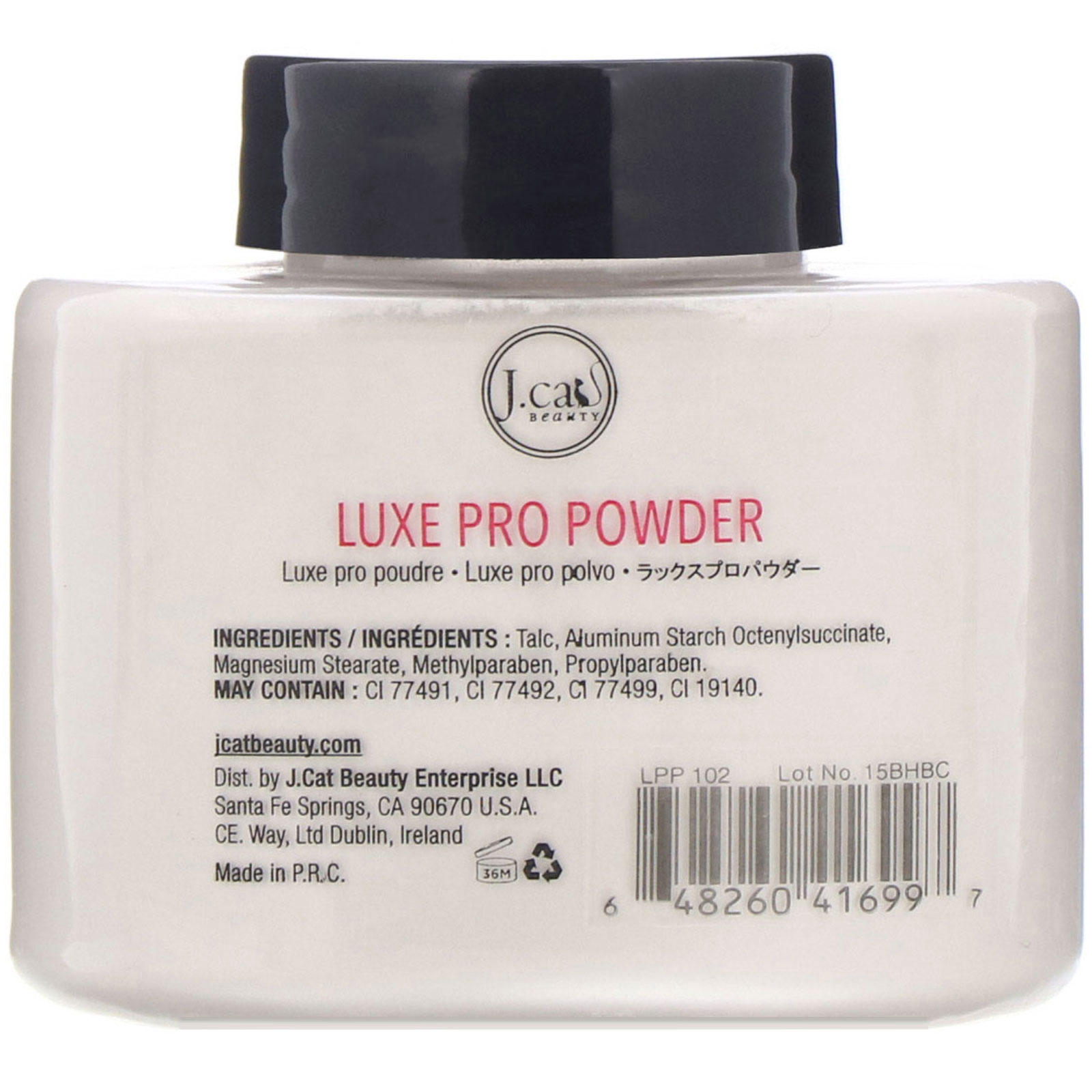 J.Cat Beauty, Pó profissional de luxo, LPP102l Iluminador, 42 g - Imagem 2