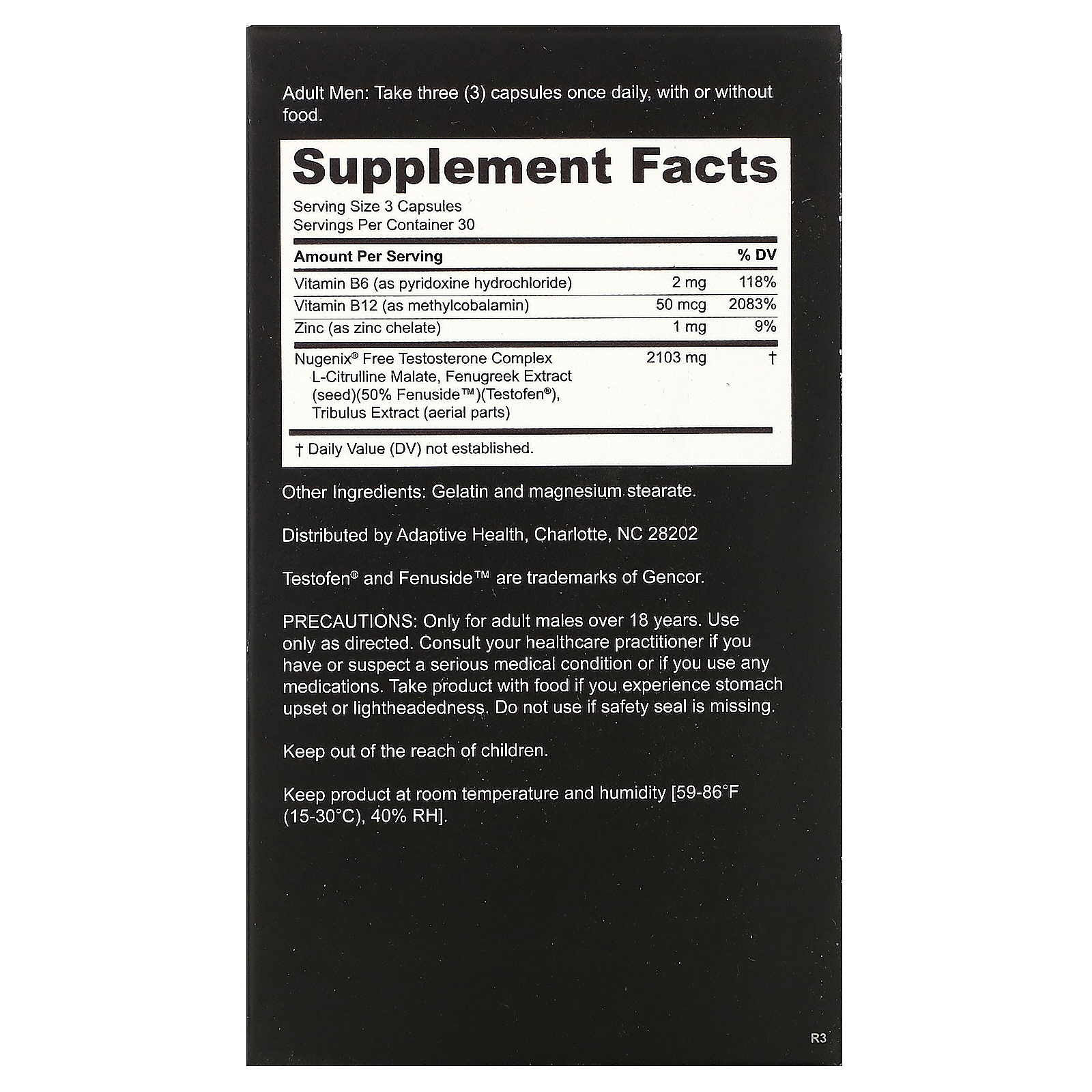 Nugenix, Free Testosterone Booster, 90 Capsules - Imagem 2