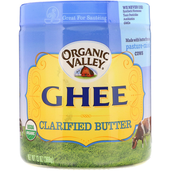Organic Valley, Orgânica, Ghee, Manteiga Clarificada, 13 oz (368 g)