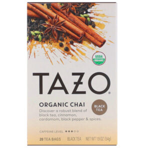 Comprar tazo teas, organic chai, chá preto, 20 saquinhos de chá, 54 g (1,9 oz) preço no brasil alimentos chá cha chai chá de ervas marcas a-z stash tea suplemento importado loja 5 online promoção - 7 de julho de 2022