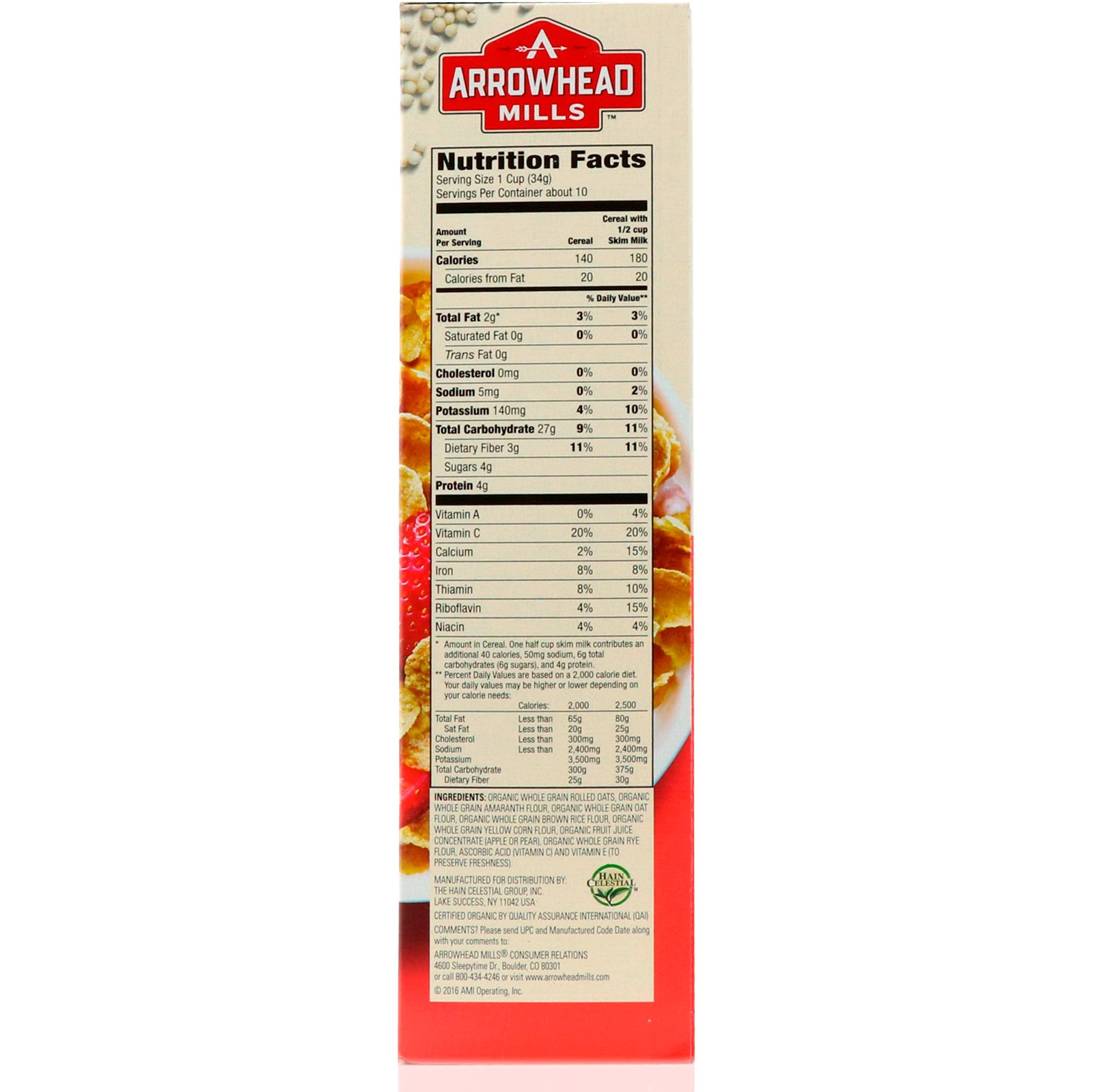 Arrowhead Mills, Flocos de Amaranto Orgânico, 12 oz (340 g) - Imagem 2