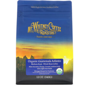 Comprar mt. Whitney coffee roasters, adiesto orgânico da guatemala, grão inteiro de café torragem média, 12 oz (340 g) preço no brasil alimentos & lanches café suplemento importado loja 89 online promoção -