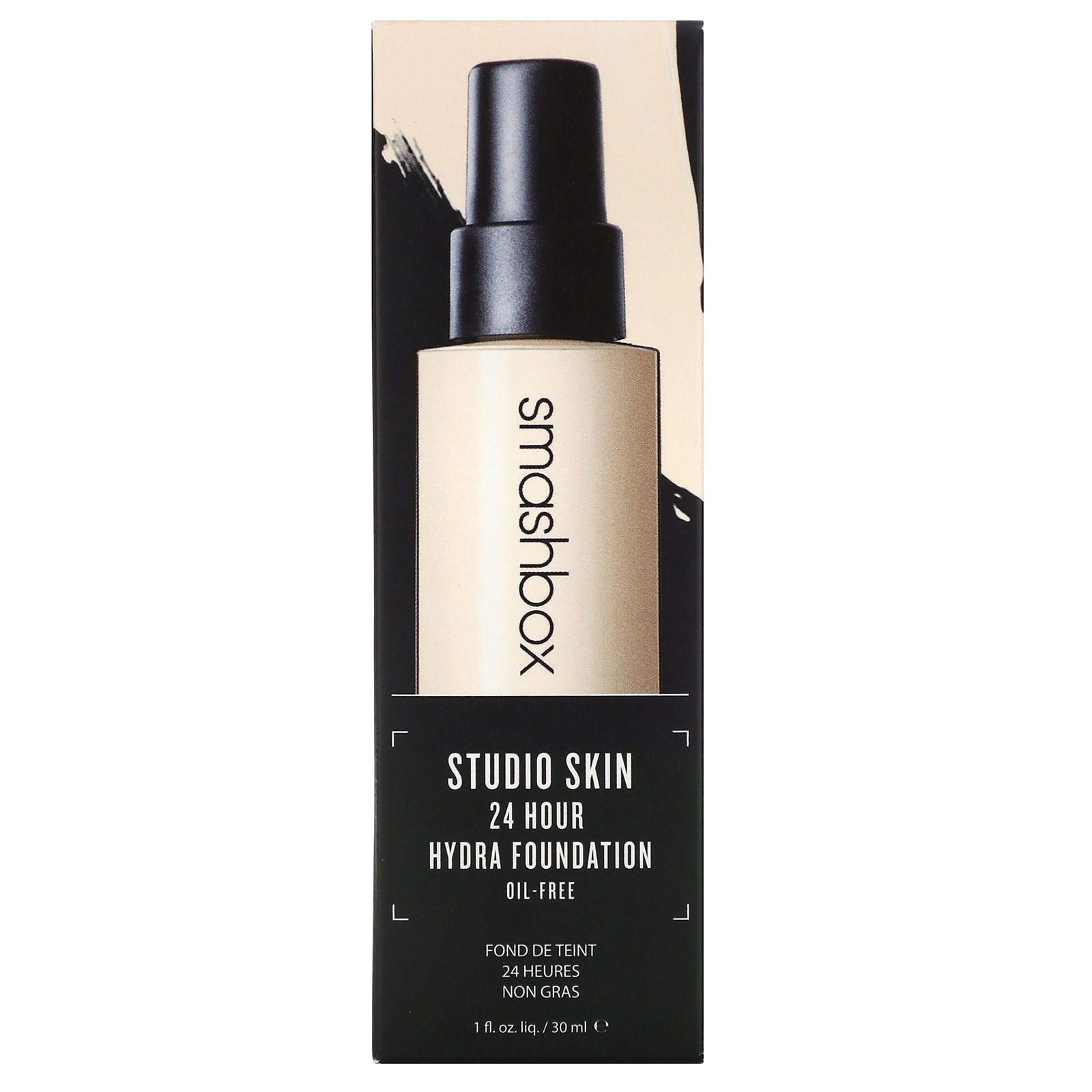Smashbox, Studio Skin 24 Hour Hydrating Foundation 0.1 Very Fair with Neutral Undertone, 1 fl oz (30 ml) - Imagem 2