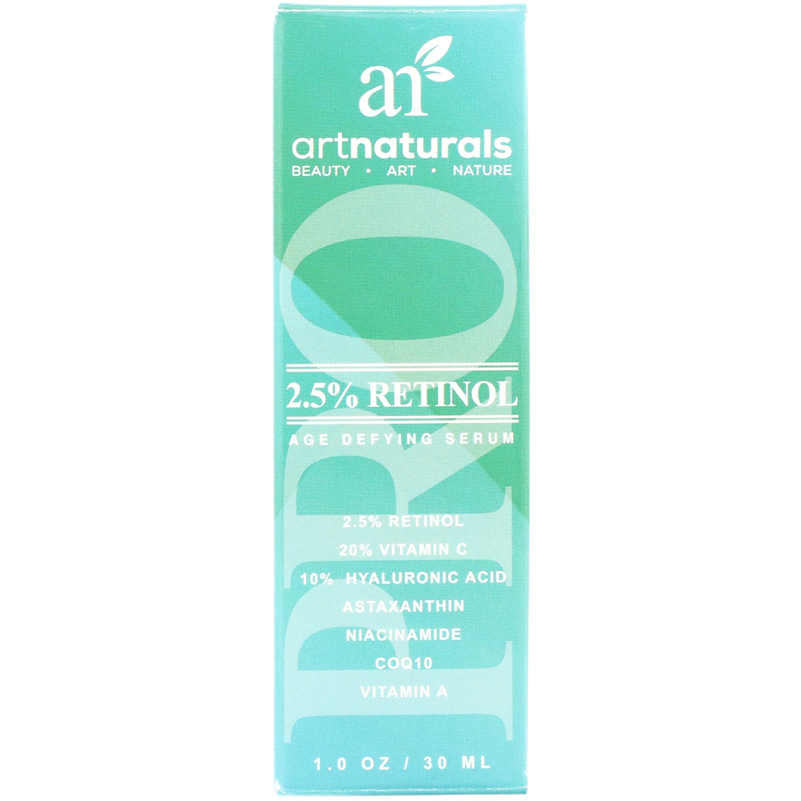 Artnaturals, Sérum Rejuvenescedor com Retinol 2,5%, 30 ml (1,0 oz) - Imagem 2