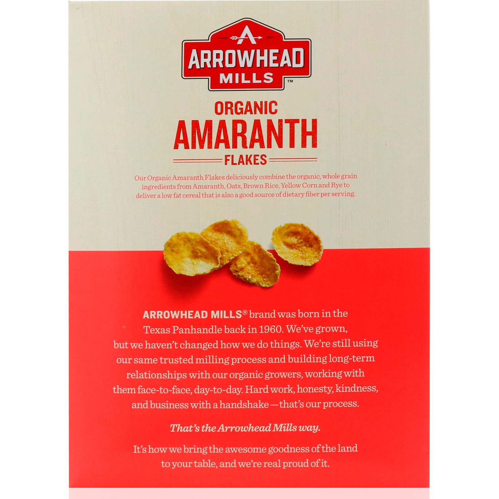 Arrowhead Mills, Flocos de Amaranto Orgânico, 12 oz (340 g) - Imagem 3