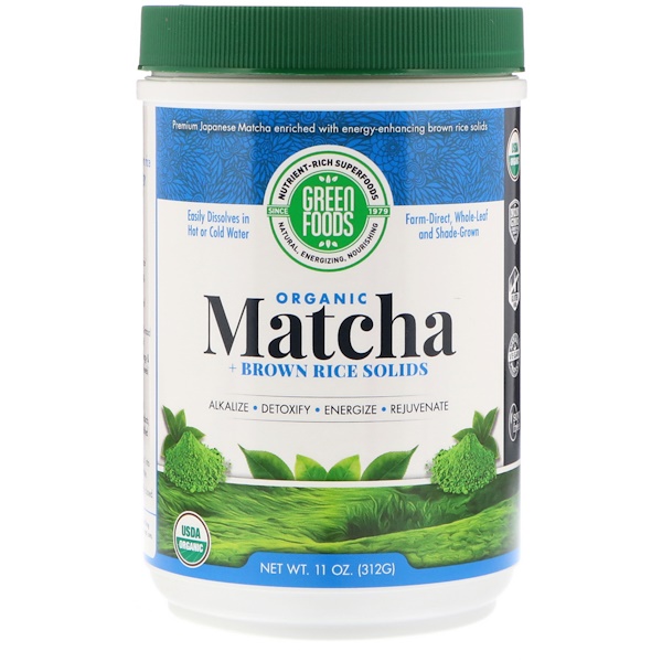 Green Foods, Mistura Energizante de Chá Verde Matcha de Qualidade Cerimonial, 11 oz (312 g)