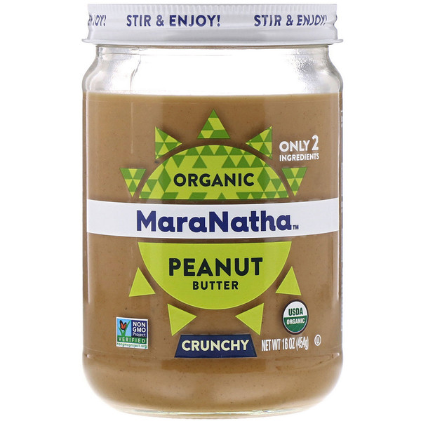 MaraNatha, Manteiga de Amendoim Orgânica, Crocante, 454 g (16 oz)