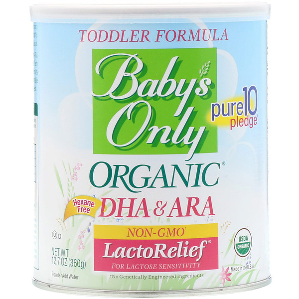 Nature's One, Baby's Only, Organic DHA & ARA Sensitive Toddler Formula, 12 to 36 Months, 12.7 oz (360 g)