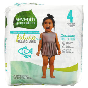 Comprar seventh generation, sensitive protection diapers, size 4, 20- 32 lbs, 25 diapers preço no brasil crianças e bebês fraldas fraldas & lenços umedecidos suplemento importado loja 259 online promoção -