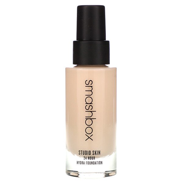 Smashbox, Studio Skin 24 Hour Hydrating Foundation 0.1 Very Fair with Neutral Undertone, 1 fl oz (30 ml)