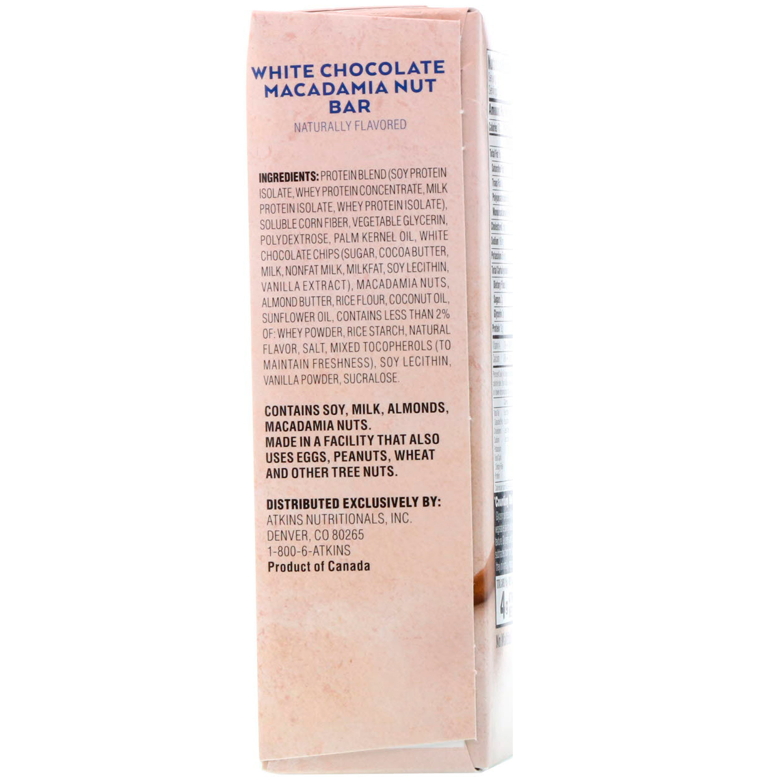 Atkins, Lanches, Barra de Nozes de Macadâmia com Chocolate Branco, 5 Barras, 40 g (1,41 oz) Cada - Imagem 3