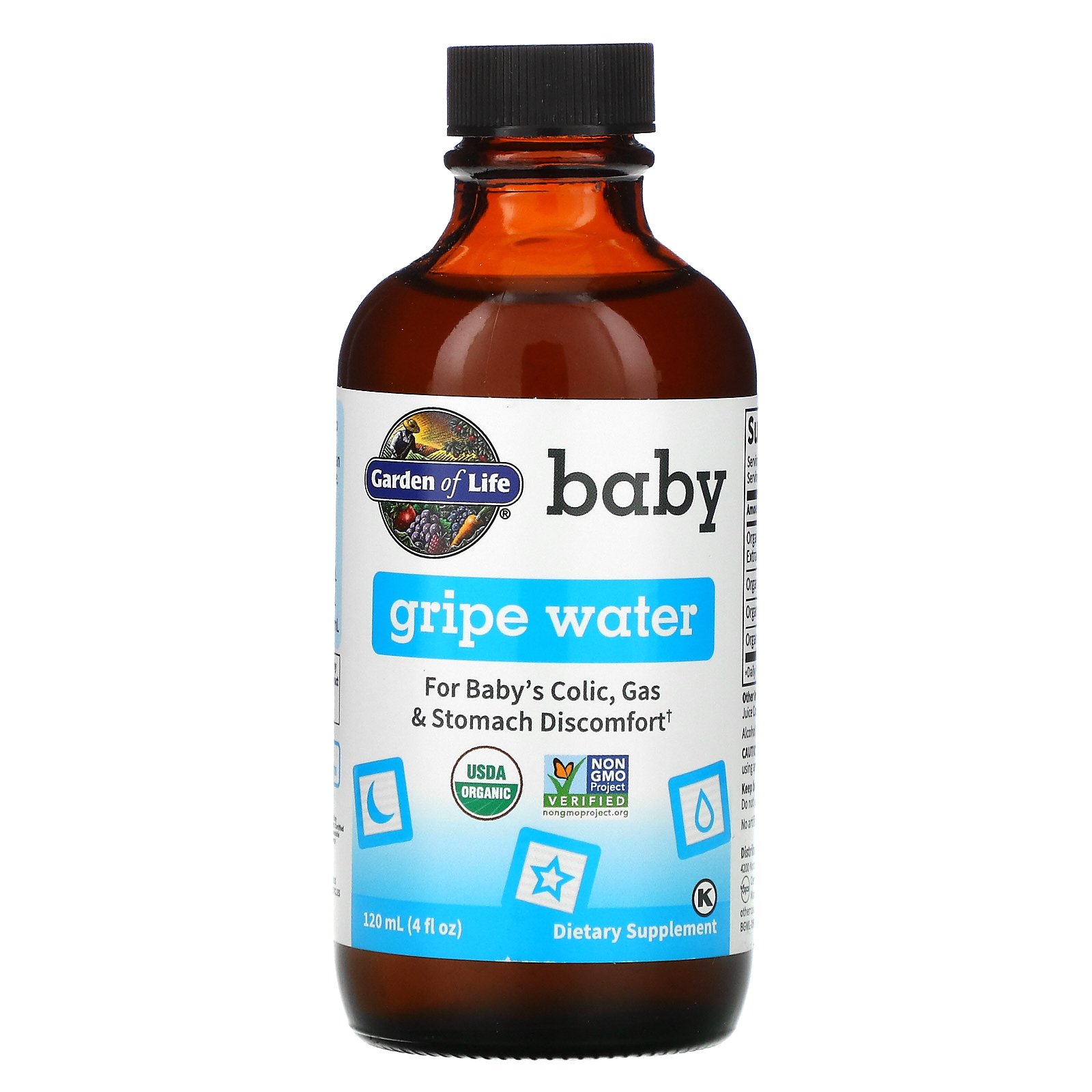 Garden of Life, Bebê, Gripe Água, 120 ml (4 fl oz) - Imagem 3